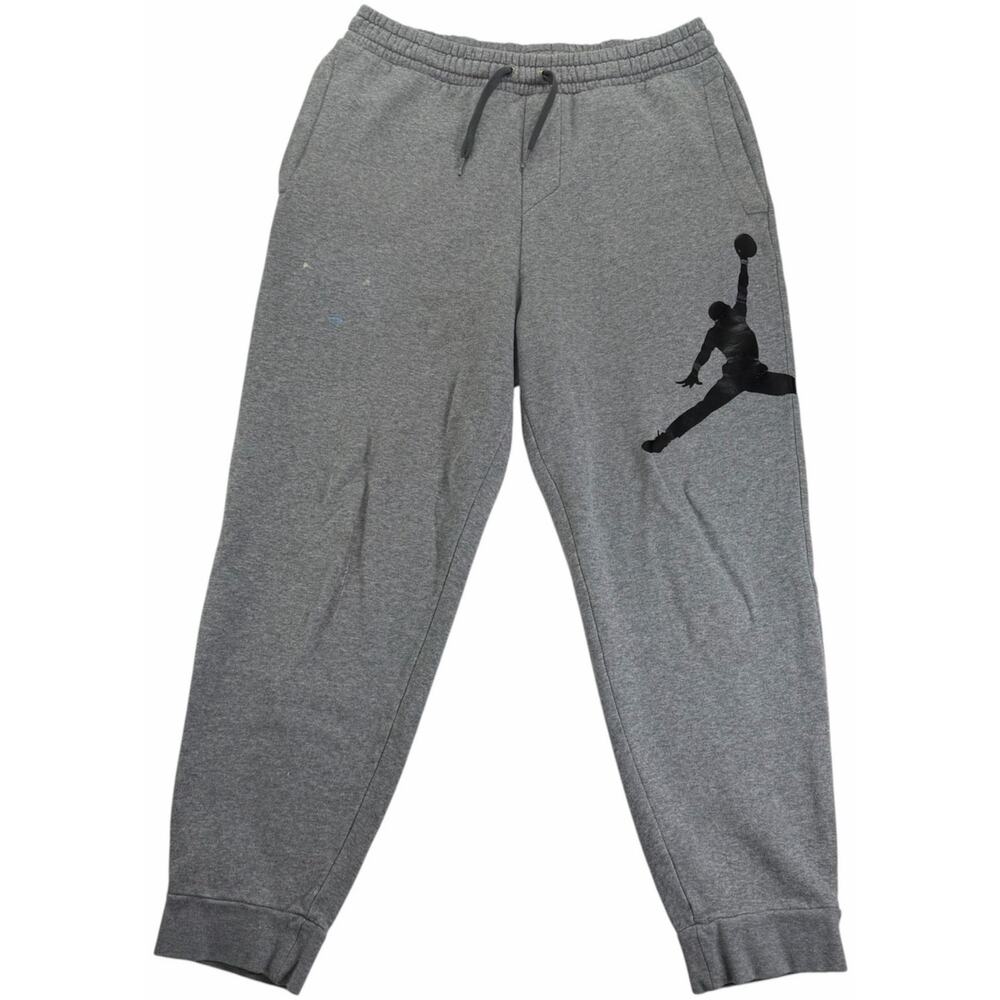 Nike Air Jordan Jumpman Athletic Sweatpants Men's Medium Grey Joggers DA6803-091